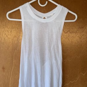 white workout tank top